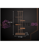 Цветарник стойка за растения 6 етажа